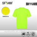 new workwear fluorescent colors cheap safety reflective t-shirt